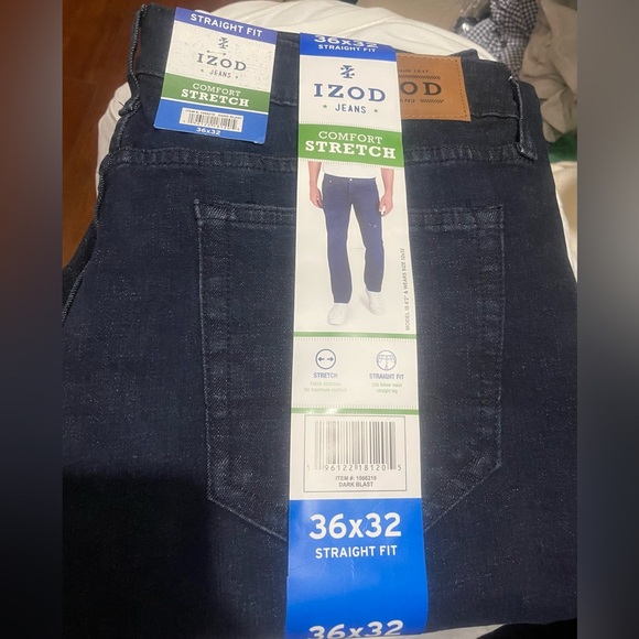 Izod Men's Straight fit Jeans - size 36x32 - Picture 3 of 6